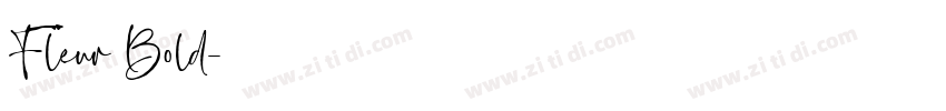 Fleur Bold字体转换